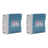 2x Mdr-20 5v 20w Fonte De Alimentação Em Trilho Din Driver
