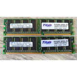 2x Memoria Ddr400 Pc3200 512mb Titan - Samsung