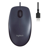 2x Mouse Usb Preto M90 Logitech 1000dpi Garantia 1 Ano Nfe 