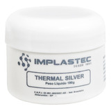 2x Pasta Termica Implastec Thermal Silver Pote 100g C/ Prata