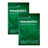 2x Purabiotics- Probióticos Vivos Em Cáps.- Pura Vida-30caps