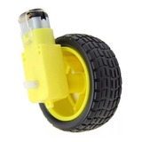 2x Roda + Pneu + Motor Dc 3 A 6v C/ Redução Robotica Arduino
