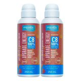2x Suplemento Líquido Upgrade Energy Mct 250ml - Equaliv Sabor Sem Sabor