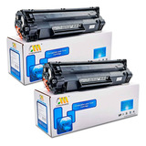 2x Toner Compatível P1102w P1102 Cb435 Ce285a 85a 100% Novo