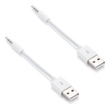 2x Adequado Para Cabo De Dados Do iPod Shuffle Usb Mp3 Charg