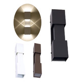 2x Arandela 2 Focos Perfil E27 Efeito 30cm Garagem Efeito Cor Branco