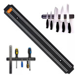 2x Barra Magnética Imã Suporte Faca Suporte Ferramentas 33cm