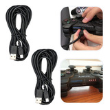 2x Cabo 3 Metros Controle Compatível Ps3 Carregar Manete 3m