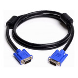 2x Cabo Vga 1 8 Metros Macho Para Monitor Tv Projetor Filtro