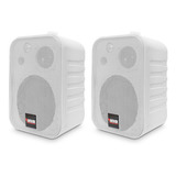 2x Caixa De Som Passiva Nvk 25 4 Polegadas 50w Para Bar Loja Cor Branco