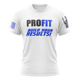 2x Camiseta Profit Dry Fit Espartano Preta Ou Azul Ou Branca