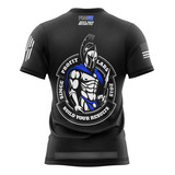 2x Camiseta Profit Dry Fit Espartano Preta Ou Azul Ou Branca