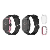 2x Capa Case Com Película Para Amazfit Gts2 Mini Bip U Pro
