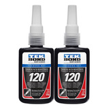 2x Cola Trava Rosca Tek Bond 120 Alto Travamento 50gr