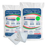 2x Compressas De Gazes 9 Fios Pacote Curativo Com 180g Cada Gaze 100 Algodão Nobre Slim