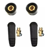 2x Conector Engate Rapido Cabo Solda Macho fêmea Painel 13mm