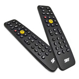 2x Controle Remoto Sky Hdtv Ul2m Sh01 100 Zapper Original
