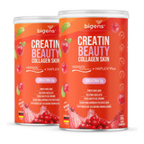 2x Creatin Beauty Collagen Skin Colágeno Verisol Haplex Plus Creatina Com Zinco Selênio Cromo Ácido Hialurônico E Colágeno Hidrolisado Bigens