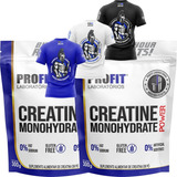 2x Creatina Monohydrate Power   Refil 300g   Camiseta Profit