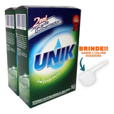 2x Detergente Em Pó Máquina Lavar Louça 1kg Sem Fragrância