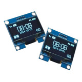 2x Display Oled 0 96 Gráfico I2c 128x64 Arduino Várias Cores