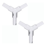 2x Divisor De Ar Em Y Em Acrílico Para Mangueira 4mm Aquário