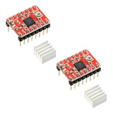 2x Driver A4988 Com Dissipador De Calor P Cnc Impressora 3d