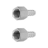 2x Espigão Aço Inox Rosca Fêmea 1 2 Bsp Chiller Bomba