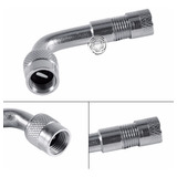 2x Extensor Válvula Bico Pneu 90 Graus Bike Moto Adaptador