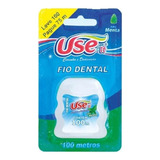 2x Fio Dental Sabor Menta Saúde Para Os Dentes Leve 100m