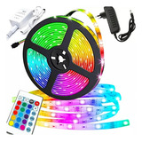 2x Fita Led Rgb 5050 Rolo 5m 300 Leds Prova D água Fonte