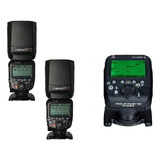 2x Flash Yongnuo Yn600ex rt 600ex Rtii Transmissor Yn E3 rt