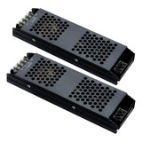 2x Fonte 600w Slim 12v 50a P cftv D58 Circuito De Iluminação