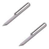 2x Fresa Ponta 0 1mm Com Ângulo 90 Espessura 3 175 Para Cnc