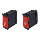 2x Interruptor Intermitente De Luz De Perigo De Emergência D