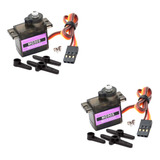 2x Micro Servo Digital Motor Mg90s Metal Gear 180 Graus