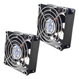 2x Micro Ventilador Cooler Ventoinha 80x80x25 24v C Grade