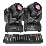 2x Mini Spot Led Moving Head 30w Mesa Controller 192 Dmx 110v 220v