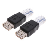 2x Para Usb2 0 Tomada Adaptadora Fêmea
