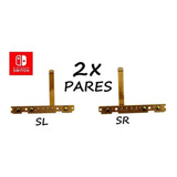 2x Pares Cabo Flat Sl Sr Joycon Nintendo Switch Flex Botão