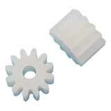 2x Pinhão Autorama Arduíno Motor Carrinho 12 Dentes Eixo 2mm