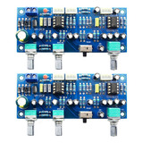 2x Placa De Pré amplificador De Subwoofer De 2 1 Canais Fil