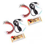 2x Placas Zero Delay Usb Controle Arcade Sanwa Cabo 5 Pinos