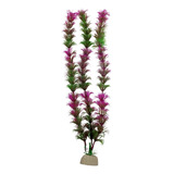 2x Plantas Artificial Enfeite Para Aquário Coloridas 20 28cm
