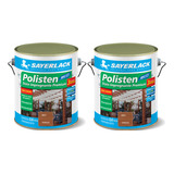 2x Polisten Stain Base Água Eco Acqua Sayerlack 3 6lt Cores