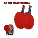 2x Raquete Tênis Mesa Profissional 3 Bolas Ping Pong