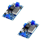 2x Regulador De Tensão Ajustável Lm2596 Display Para Arduino