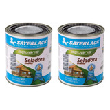 2x Seladora Base Água Sayerlack Aquaris 0 9l Madeira Incolor
