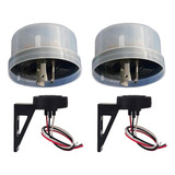 2x Sensor Fotocelula Relé Com Base 1000w 1 Ano De Garantia