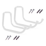 2x Suporte Gancho 22cm Para Pendurar Escada Bicicleta Parede